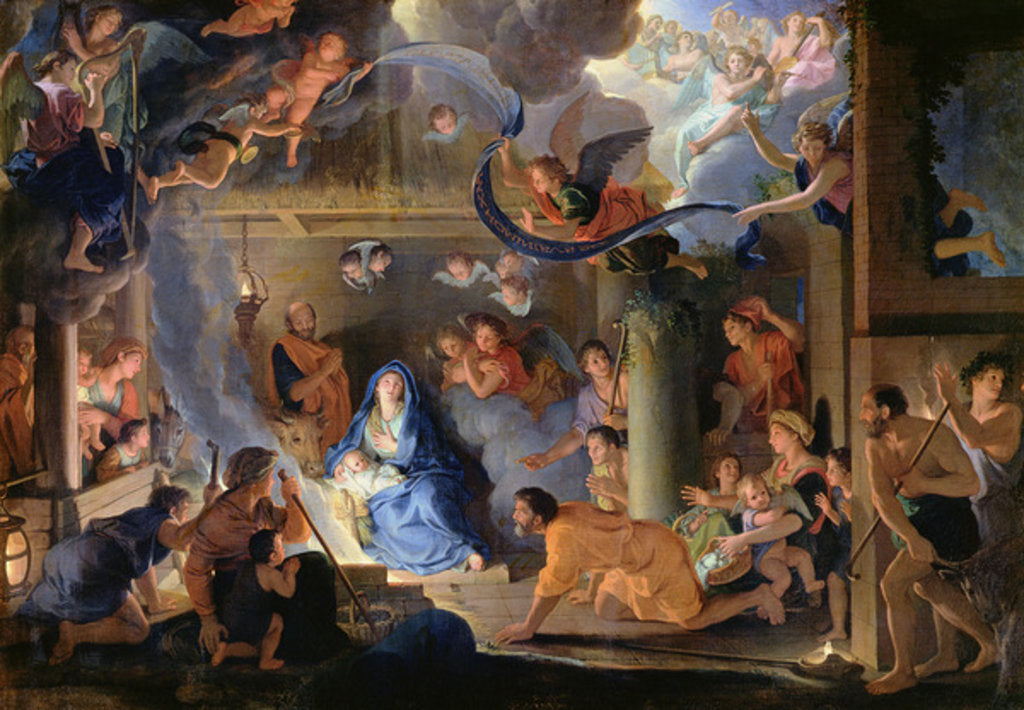 Detail of Adoration of the Shepherds, 1689 by Charles Le Brun