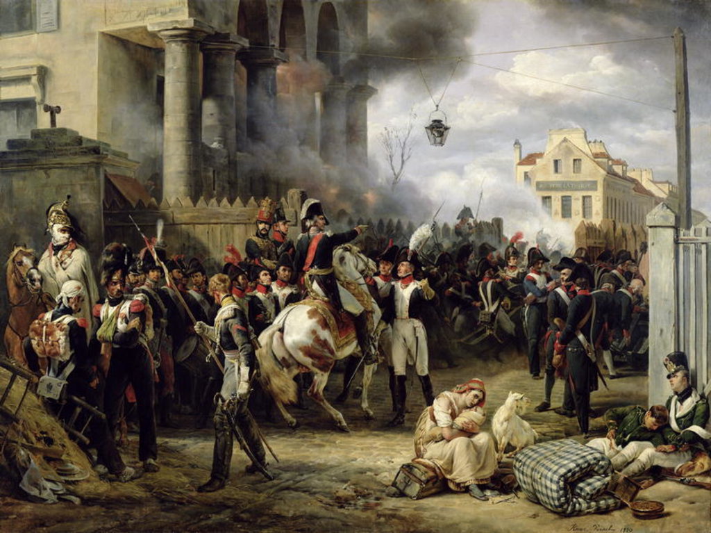 Detail of The Gate at Clichy during the Defence of Paris, 30th March 1814, 1820 by Emile Jean Horace Vernet