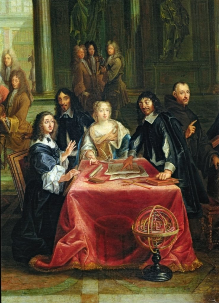 Detail of Christina of Sweden and her court, 1649 by Pierre-Louis the Younger Dumesnil