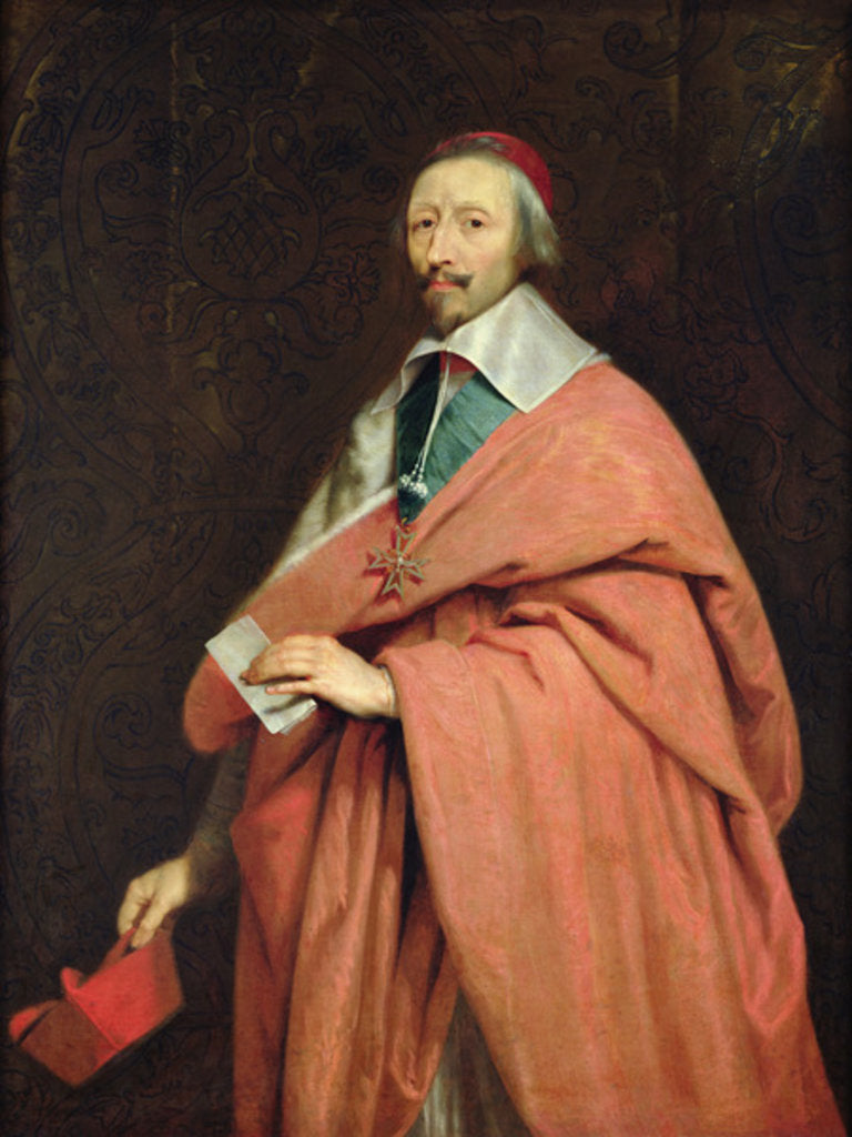 Detail of Cardinal Richelieu c.1639 by Philippe de Champaigne