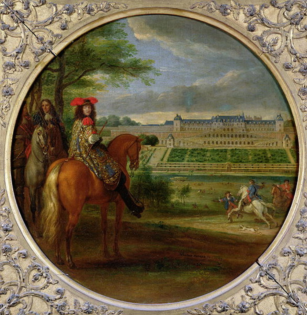 Detail of View of the New Palace of Saint-Germain from the Terraced Side, 1669 by Adam Frans van der Meulen