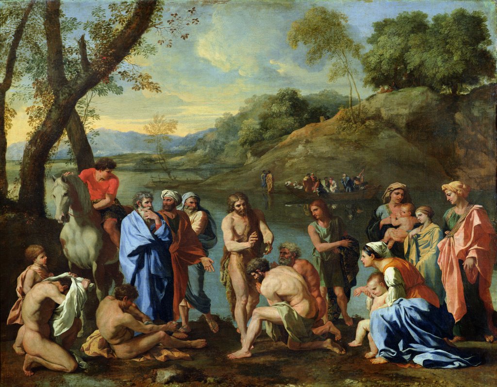 Detail of St. John Baptising the People, c.1636-7 by Nicolas Poussin