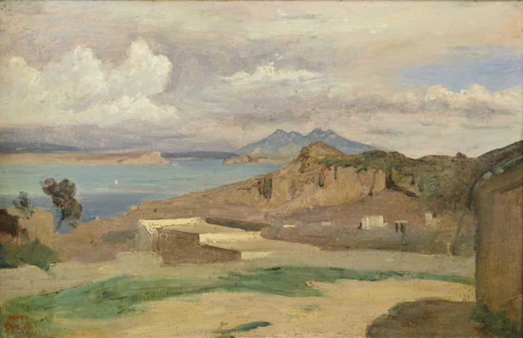 Detail of Ischia, View from the Slopes of Mount Epomeo, 1828 by Jean Baptiste Camille Corot