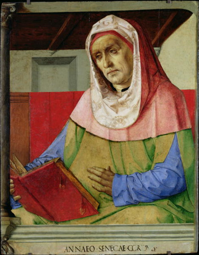 Detail of Portrait of Seneca c.1475 by Joos van Gent (fl.1460-75)