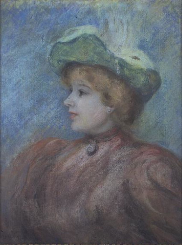 Detail of Portrait of Mademoiselle Dieterle by Pierre Auguste Renoir
