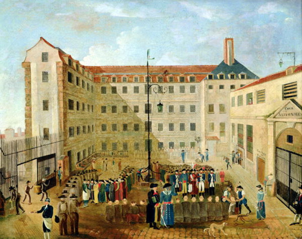 Detail of Shackling the Prisoners at Bicetre, 1791 by Louis Leopold Boilly