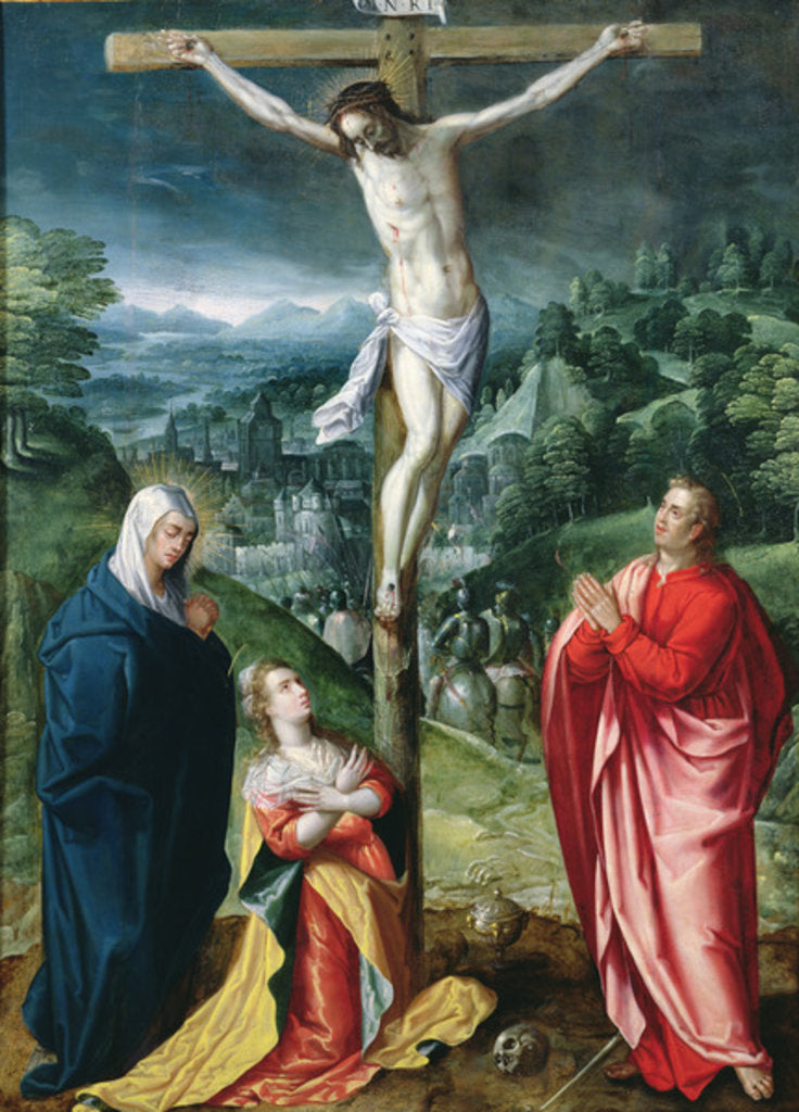 Detail of The Crucifixion by Flemish School