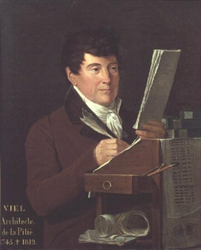 Detail of Portrait of Charles Francois Viel 1811 by Francois Dumont