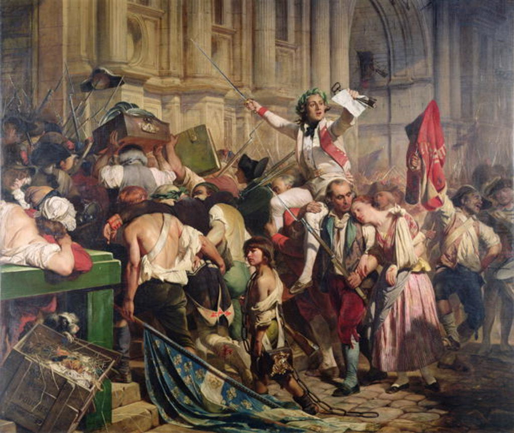 Detail of The Conquerors of the Bastille before the Hotel de Ville in 1789, 1839 by Hippolyte Delaroche