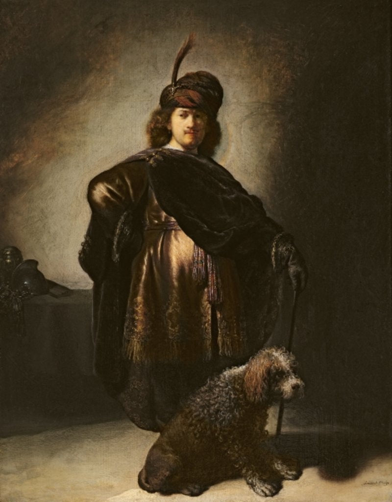 Detail of Self Portrait in Oriental Costume, 1631 by Rembrandt Harmensz. van Rijn