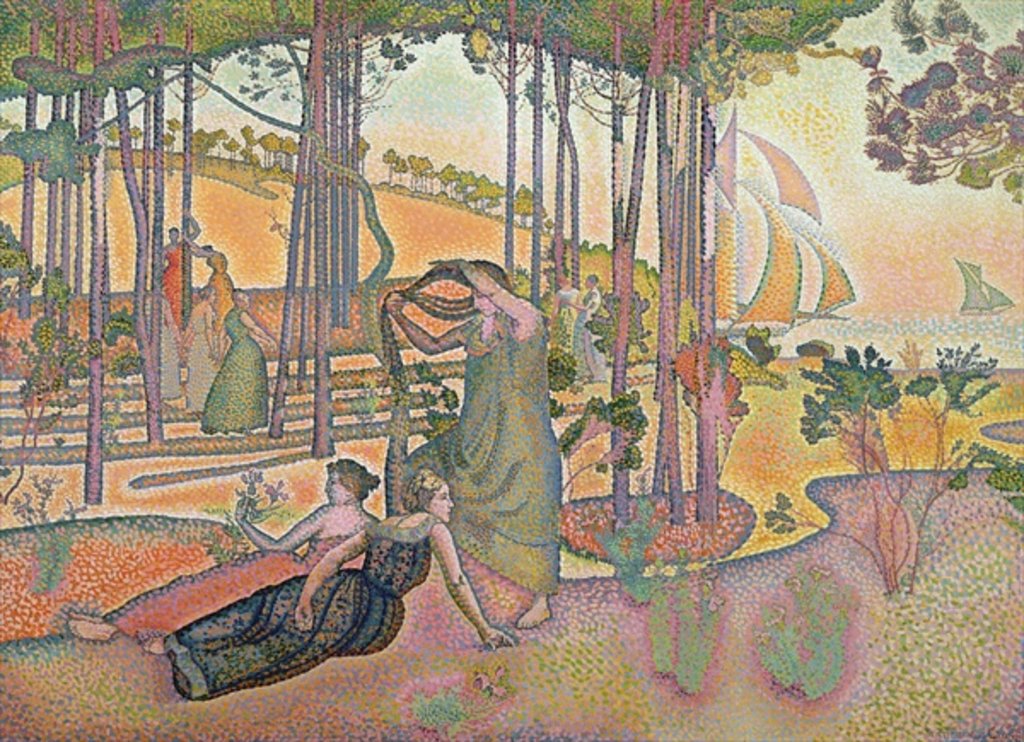 Detail of The Evening Air, 1893-4 by Henri-Edmond Cross