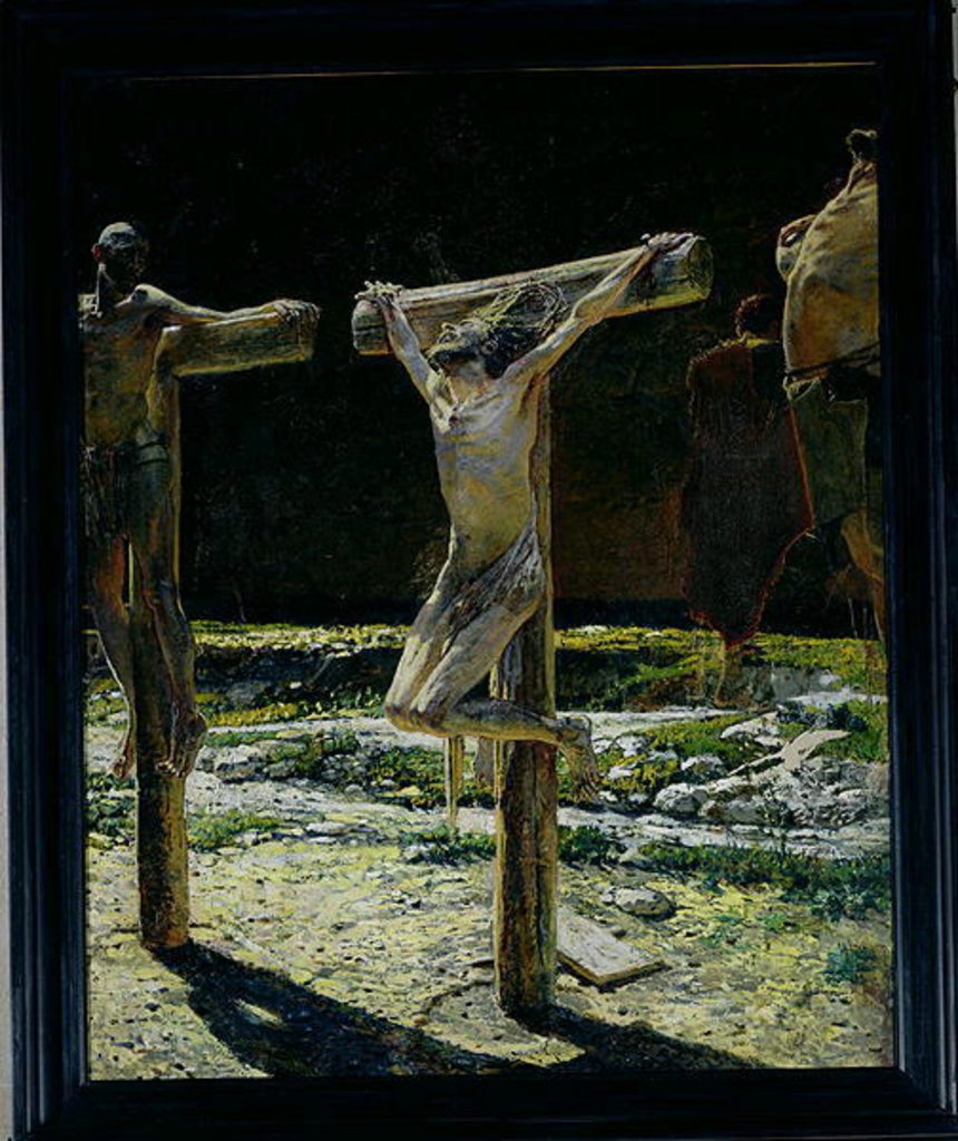 Detail of The Crucifixion, or Golgotha, 1893 by Nikolai Nikolaevich Ge