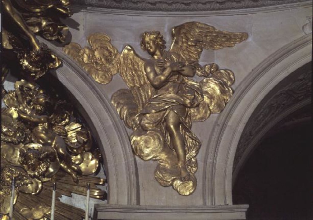 Detail of Louis XIV style angel by French School