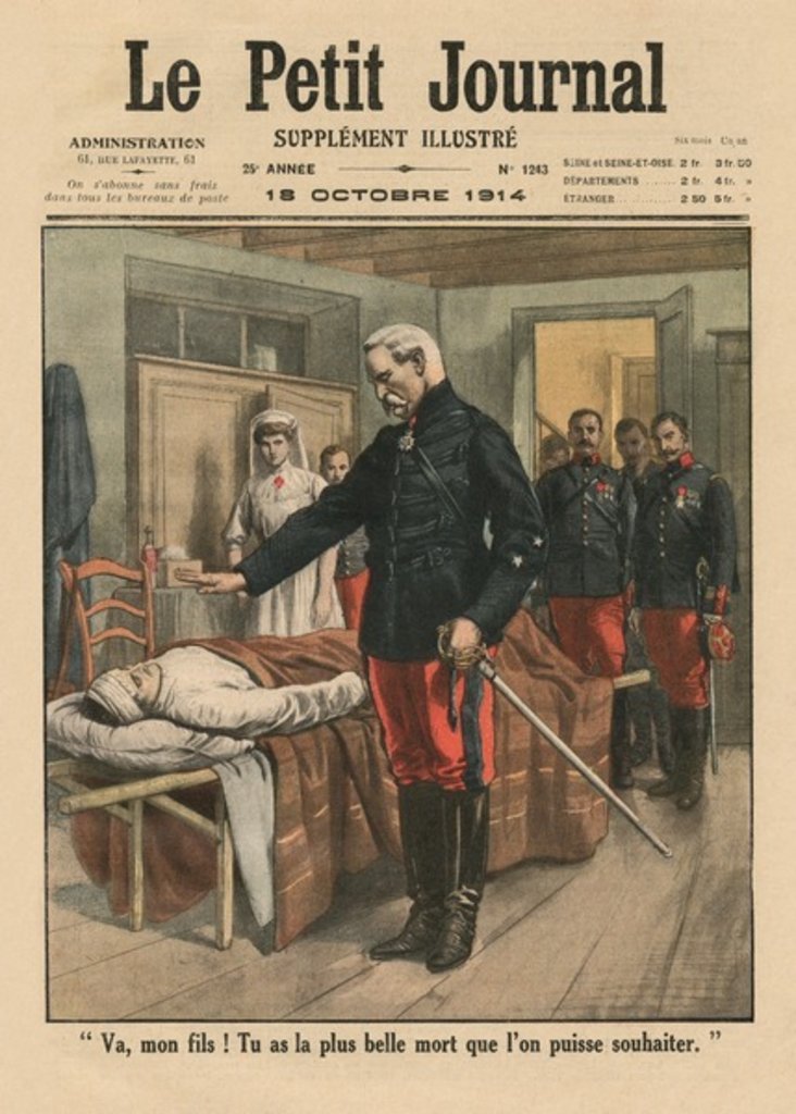 Detail of Go, my son, you've got the most beautiful death than one can wish by French School