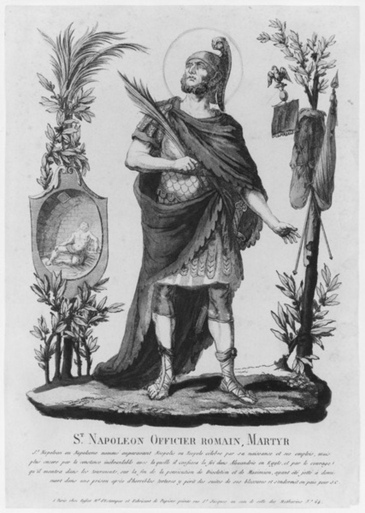 Detail of St. Napoleon, Roman Officer and Martyr by French School