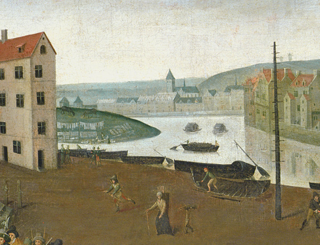 Detail of The Ile Notre-Dame, Paris, 1590-3 by French School