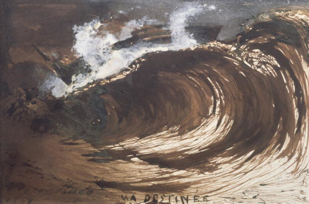 Detail of My Destiny, 1857 by Victor Hugo