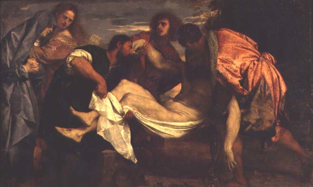 Detail of The Entombment of Christ by Titian