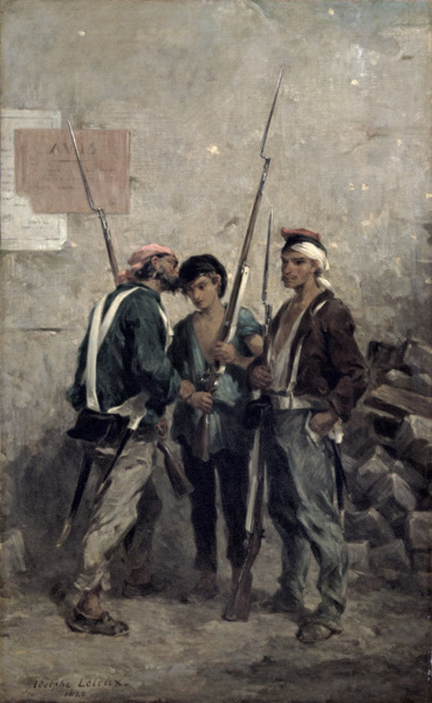 Detail of The Password, 24th February 1848 by Adolphe Pierre Leleux