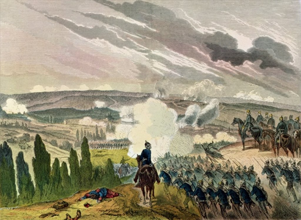 Detail of The Battle of Sedan, 1st September 1870 by German School