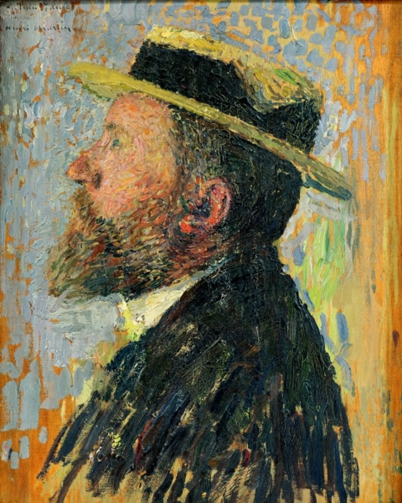 Detail of Portrait of Jean Jaures, the French socialist leader by Henri Jean Guillaume Martin