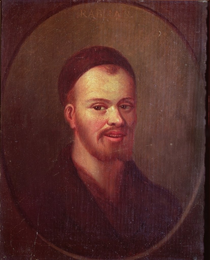 Detail of Portrait of Francois Rabelais, French satirist by French School