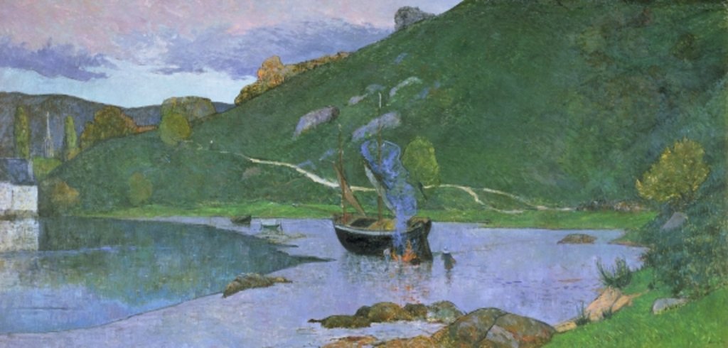 Detail of Landscape at Pont-Aven, c.1893-94 by Maxime Emile Louis Maufra