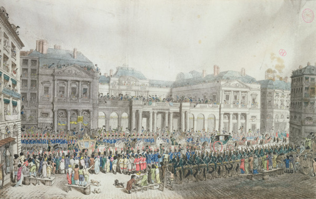 Detail of Napoleon's coronation procession passing the Council of State, 2 December 1804 by French School