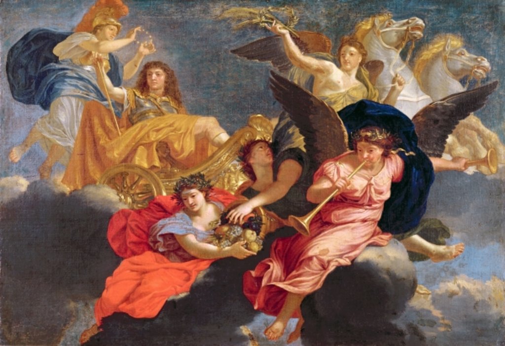 Detail of Apotheosis of King Louis XIV of France by Charles Le Brun