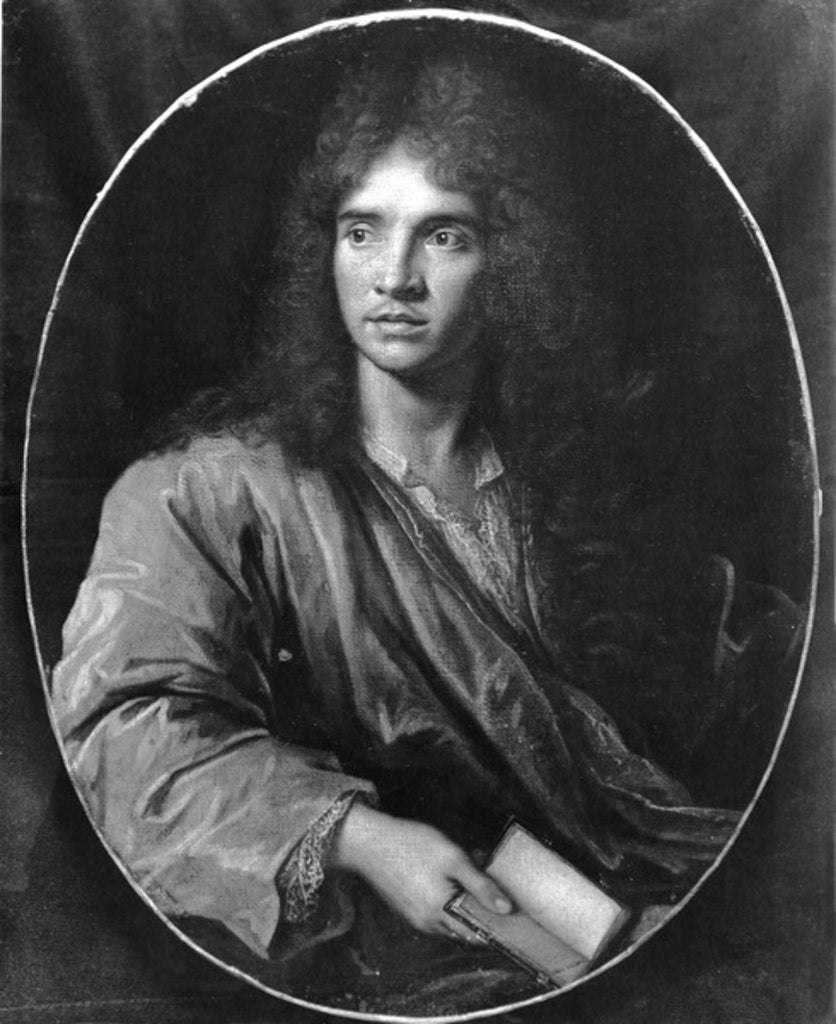 Detail of Molière by Pierre Mignard