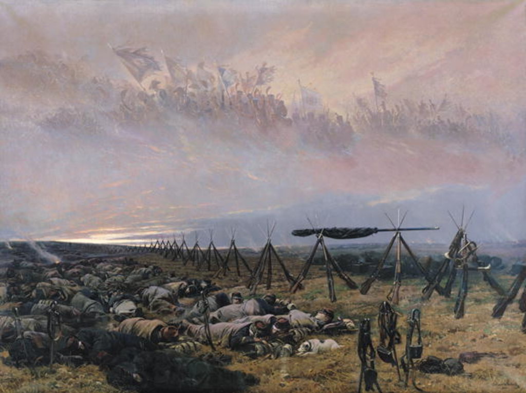 Detail of The Dream, 1888 by Jean-Baptiste Edouard Detaille