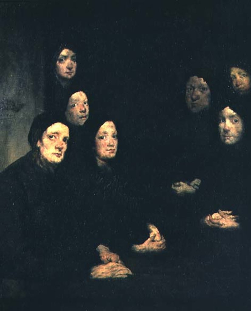 Detail of The Sermon by Auguste Theodule Ribot