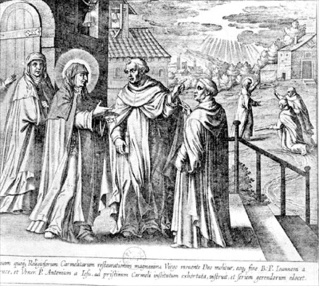 Detail of Meeting between St. John of the Cross and St. Teresa of Avila by French School