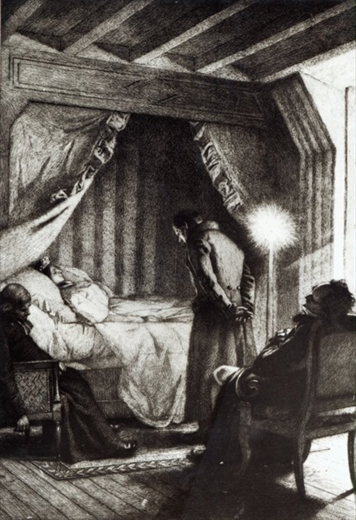 Detail of The Death of Emma Bovary from 'Madame Bovary' by Gustave Flaubert by Alfred Paul Marie Richemont