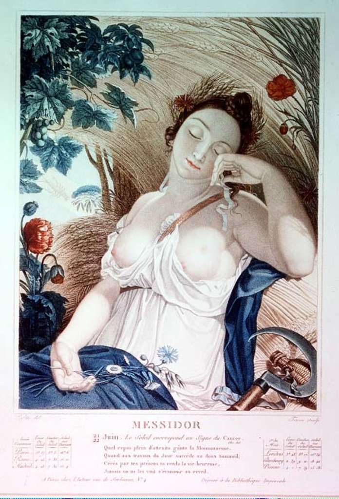 Detail of Messidor, tenth month of the Republican Calendar by Louis Lafitte