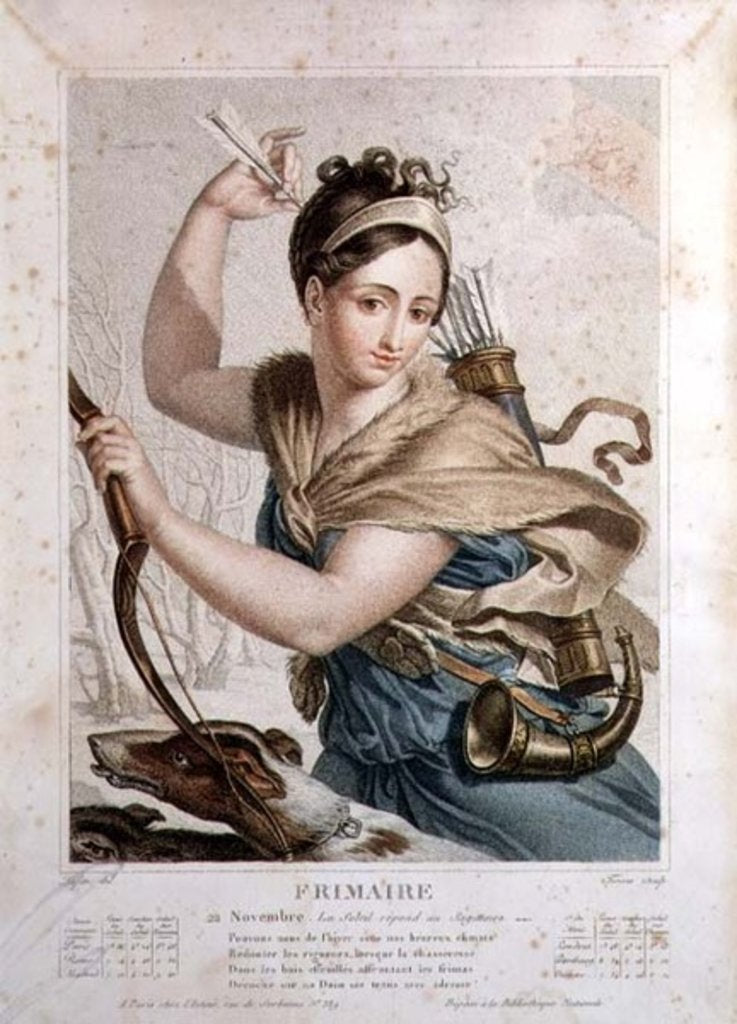Detail of Frimaire, third month of the Republican Calendar by Louis Lafitte