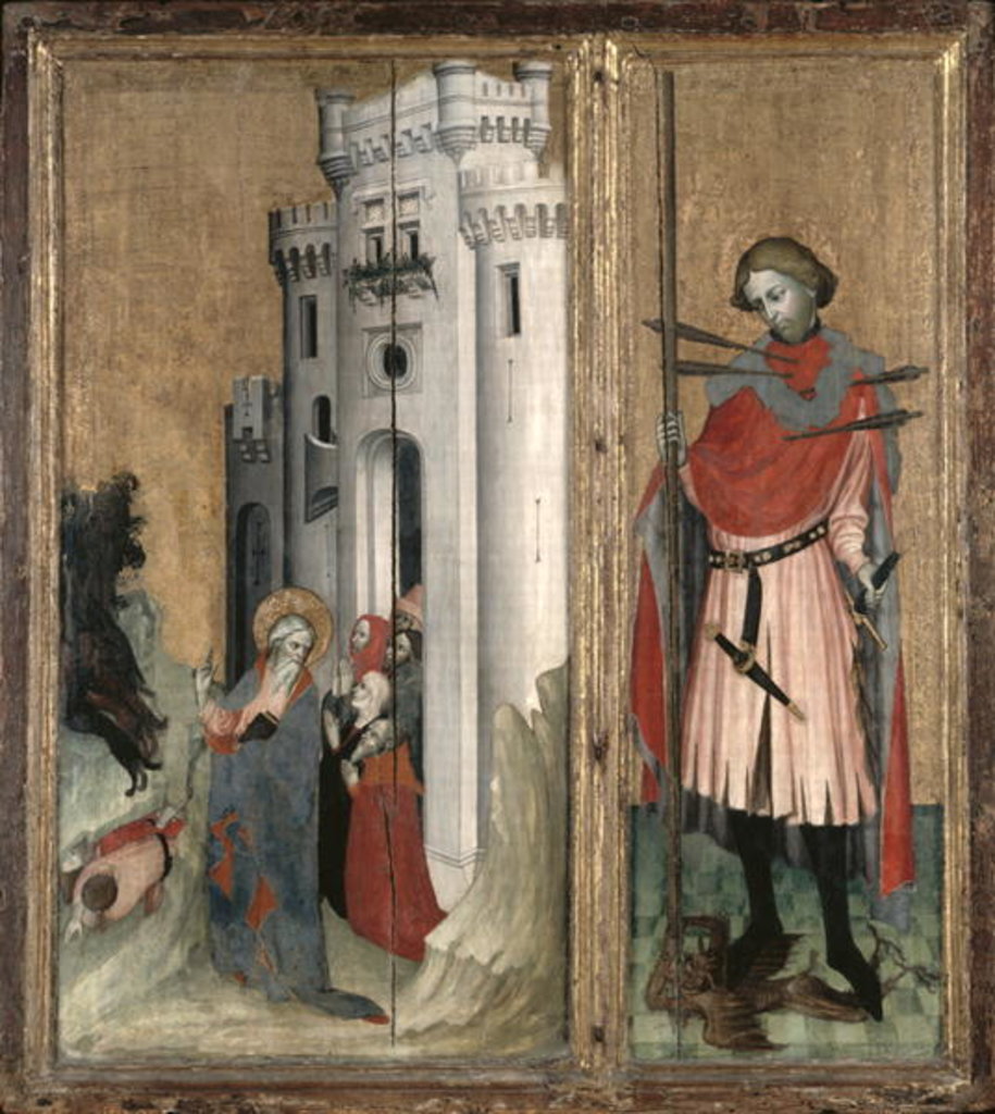 Detail of St. Andrew Chasing Demons from the Town of Nicaea and St. Sebastian by French School