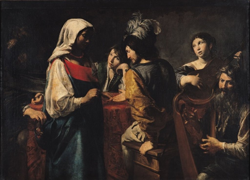 Detail of The Fortune Teller by Valentin de Boulogne