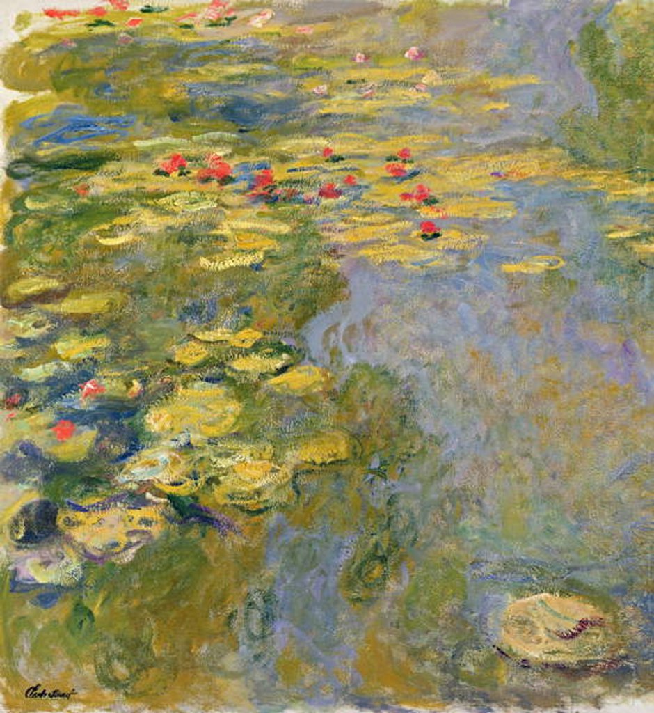 Detail of The Waterlily Pond, 1917-19 by Claude Monet
