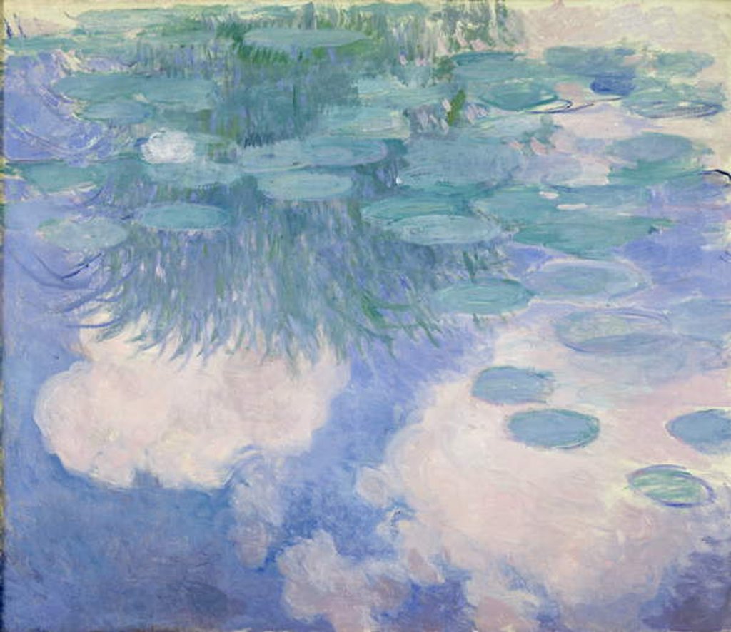 Detail of Waterlilies, 1914-17 by Claude Monet