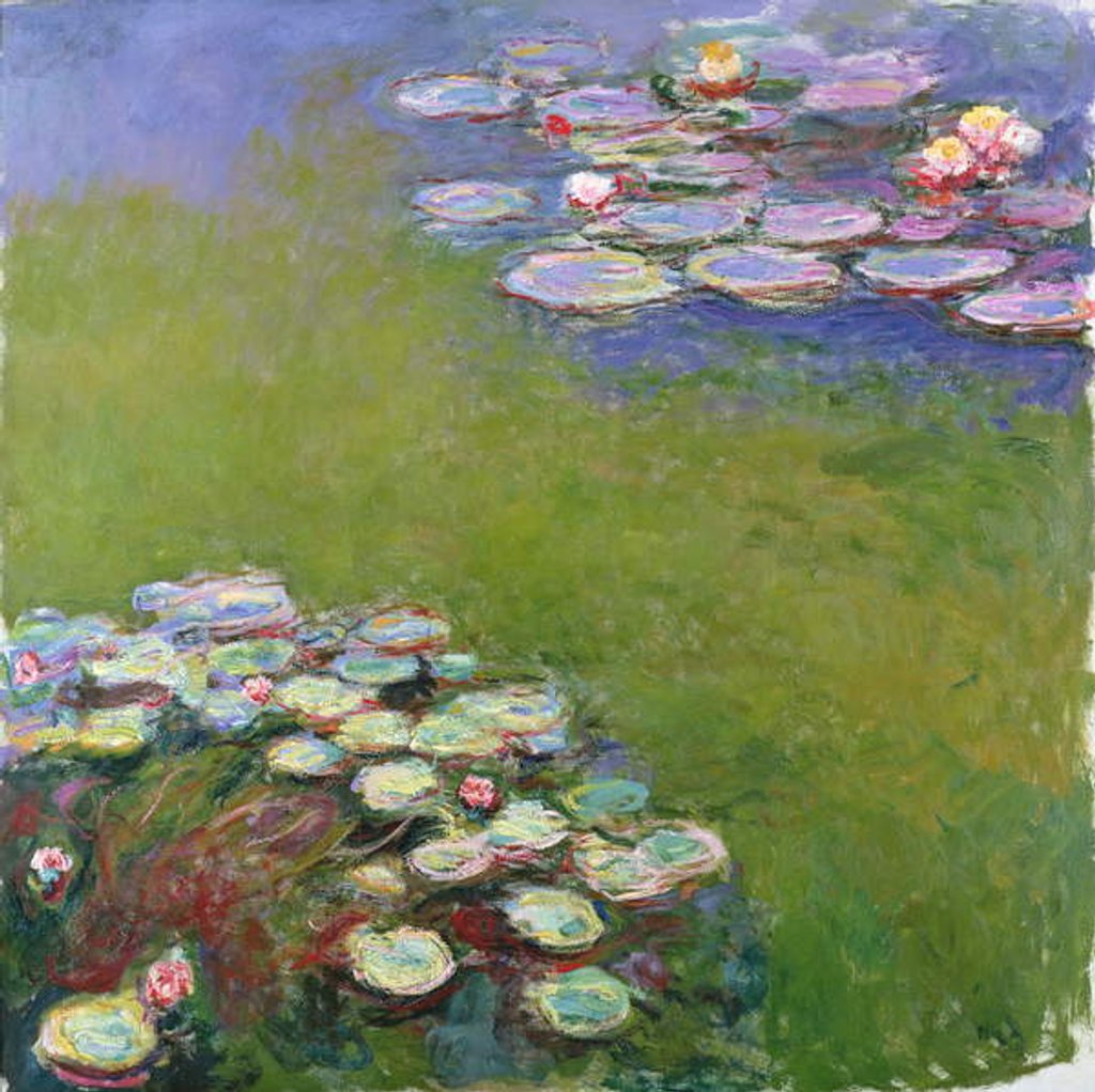 Detail of Waterlilies, 1914-17 by Claude Monet