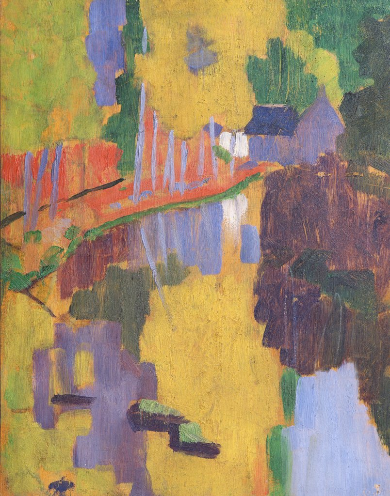 Detail of The Talisman, or The Swallow-hole in the Bois d'Amour, Pont-Aven, 1888 by Paul Serusier