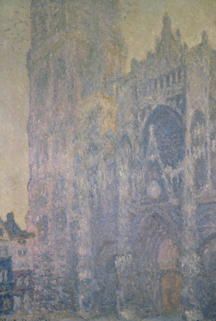 Detail of Rouen Cathedral, Harmony in White, Morning Light, 1892-93 by Claude Monet
