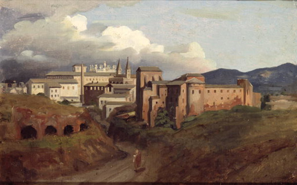 Detail of View of St. John Lateran, Rome, 1822 by Joseph Desire Court