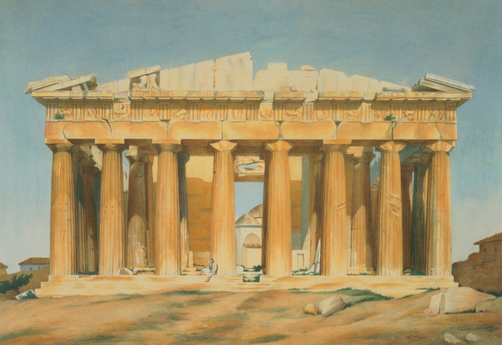 Detail of The Parthenon, Athens, 1810-37 by Louis Dupre