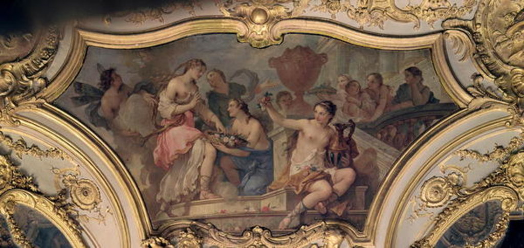 Detail of Decorative panel from the Oval Salon illustrating the Story of Psyche, 1732-39 by Charles Joseph Natoire
