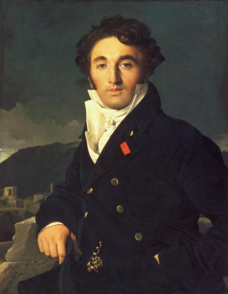 Detail of Portrait of Charles Cordier 1811 by Jean Auguste Dominique Ingres