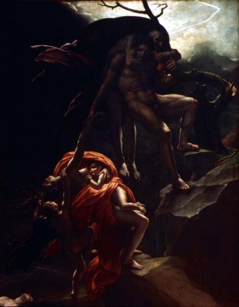 Detail of The Flood, 1806 by Anne Louis Girodet de Roucy-Trioson