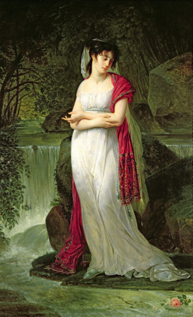 Detail of Christine Boyer by Baron Antoine Jean Gros