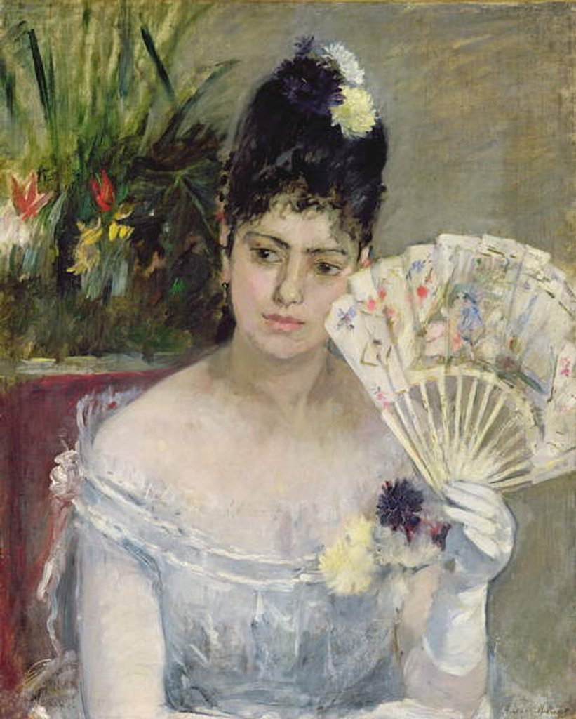 Detail of At the Ball, 1875 by Berthe Morisot